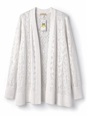 Michael Kors White Cardigan – Size M – New